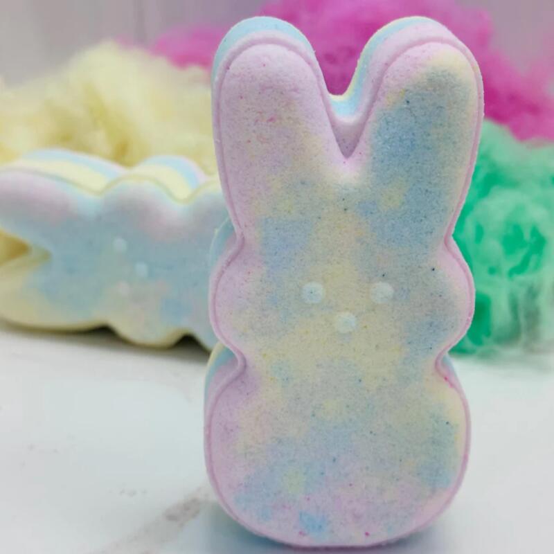 Boom Pastel Speckled Strawberry Scented Easter Peep Bath Bomb